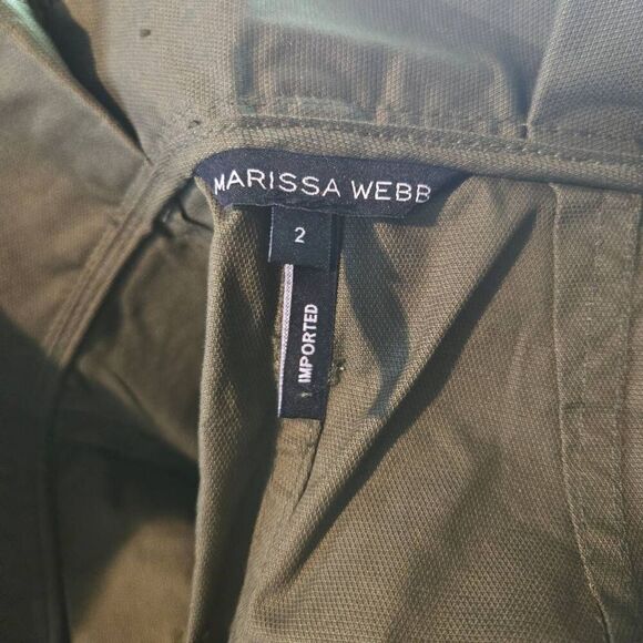 Marissa Webb Dixon Paper Bag Canvas Shorts Size 2 Paper Bag High Waist - Picture 5 of 6